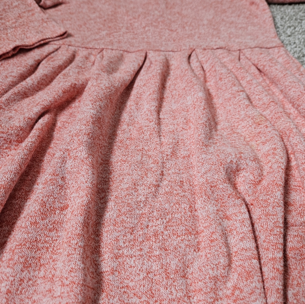 $5 In A Bundle! Gap Small 6/7 Knit Dress Coral/Orange And White - Picture 10 of 16